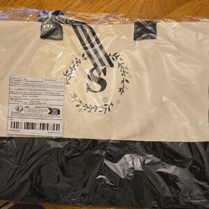 Black and Cream Tote Bag